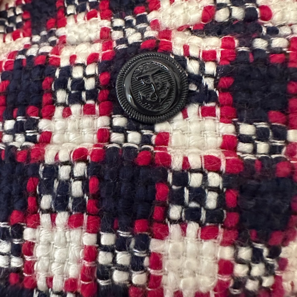 Brooks Brothers Navy, Red and White Checkered Blazer - Picture 4 of 6